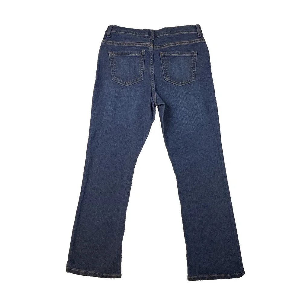 The Children's Place Girls 10 Plus (26x25.25) Blue Bootcut Stretch Jeans
